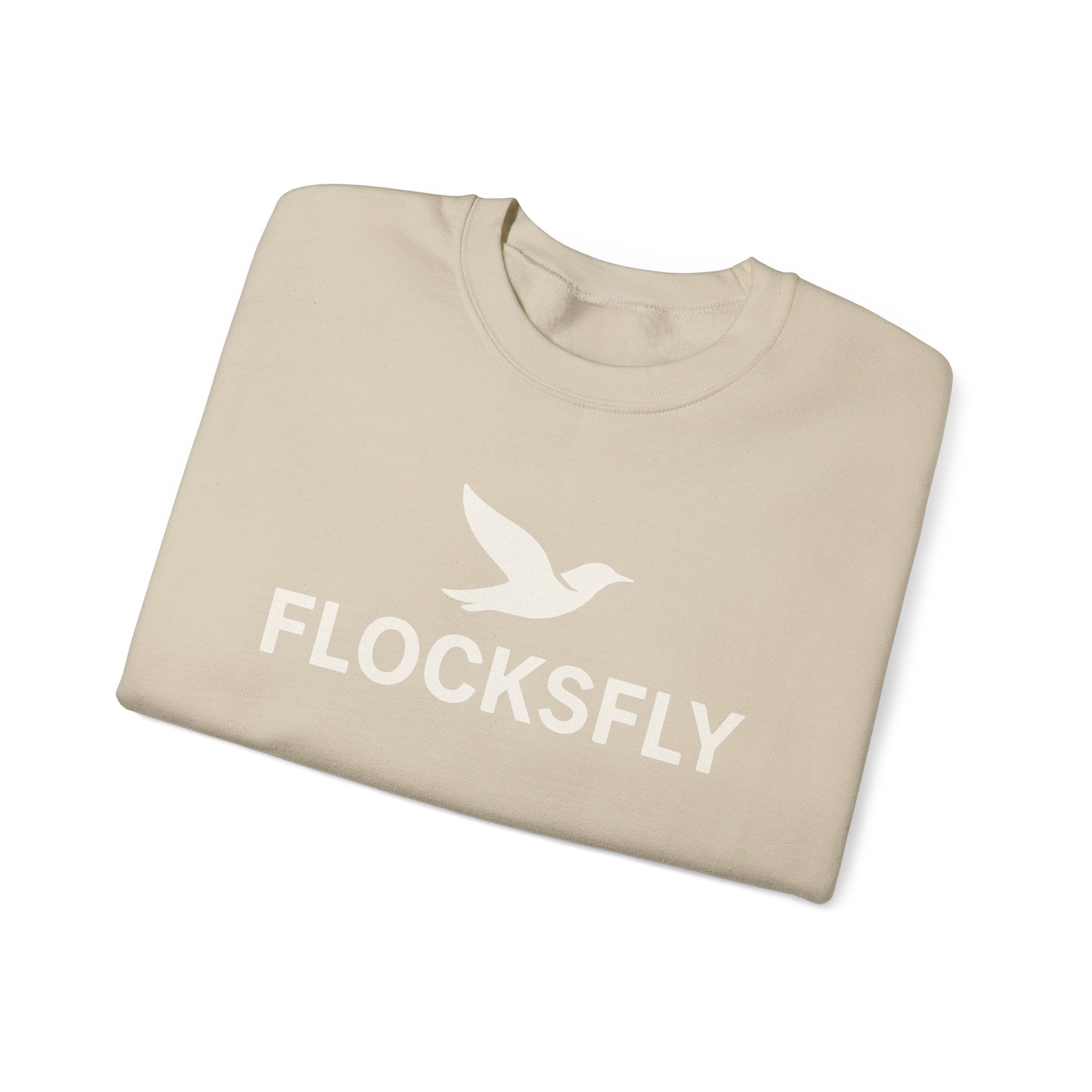 Flocksfly Logo Crewneck Sweatshirt — Bird Graphic Pullover