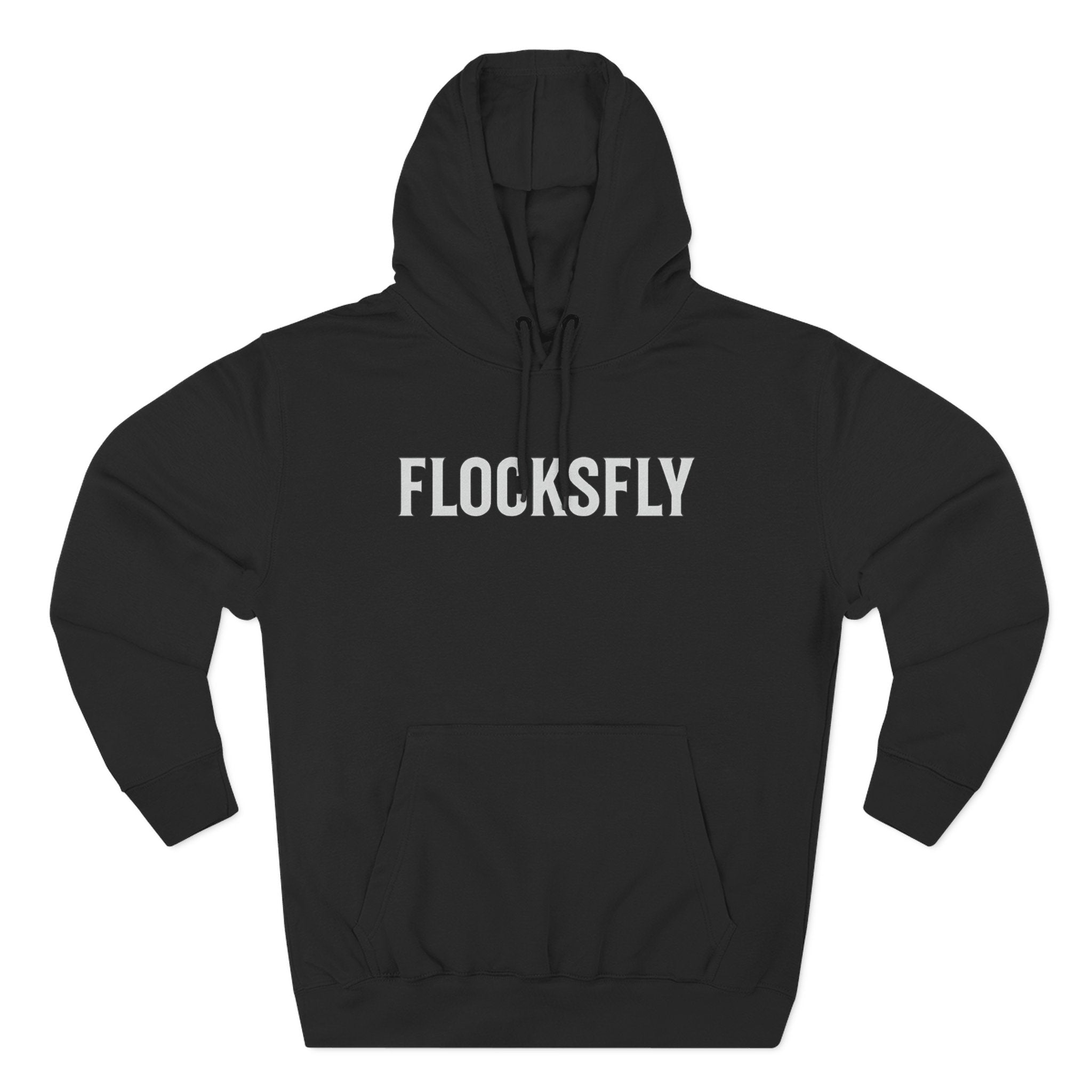 Fleece Hoodie – Minimal 'FLOCKSFLY' Logo Pullover