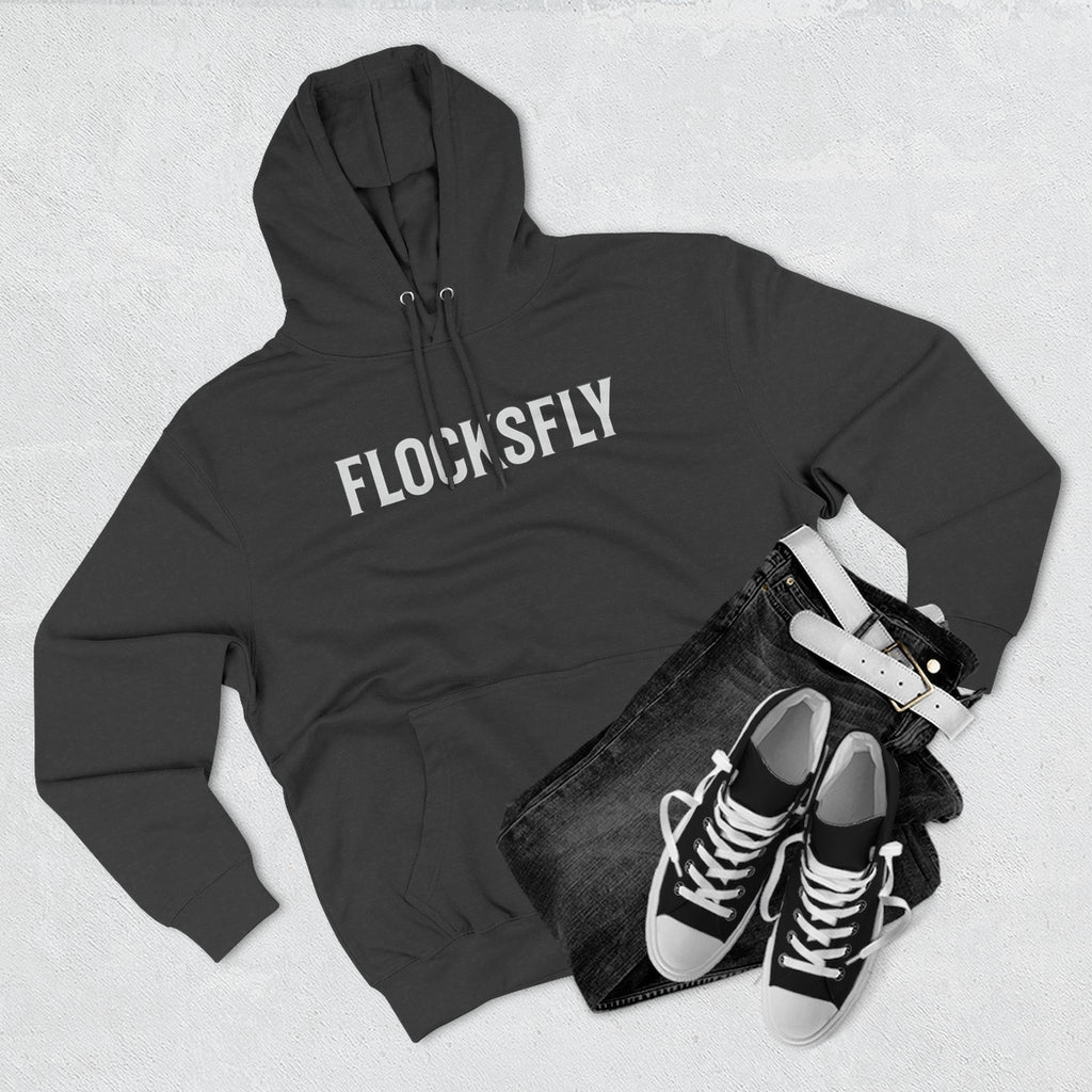 Fleece Hoodie – Minimal 'FLOCKSFLY' Logo Pullover