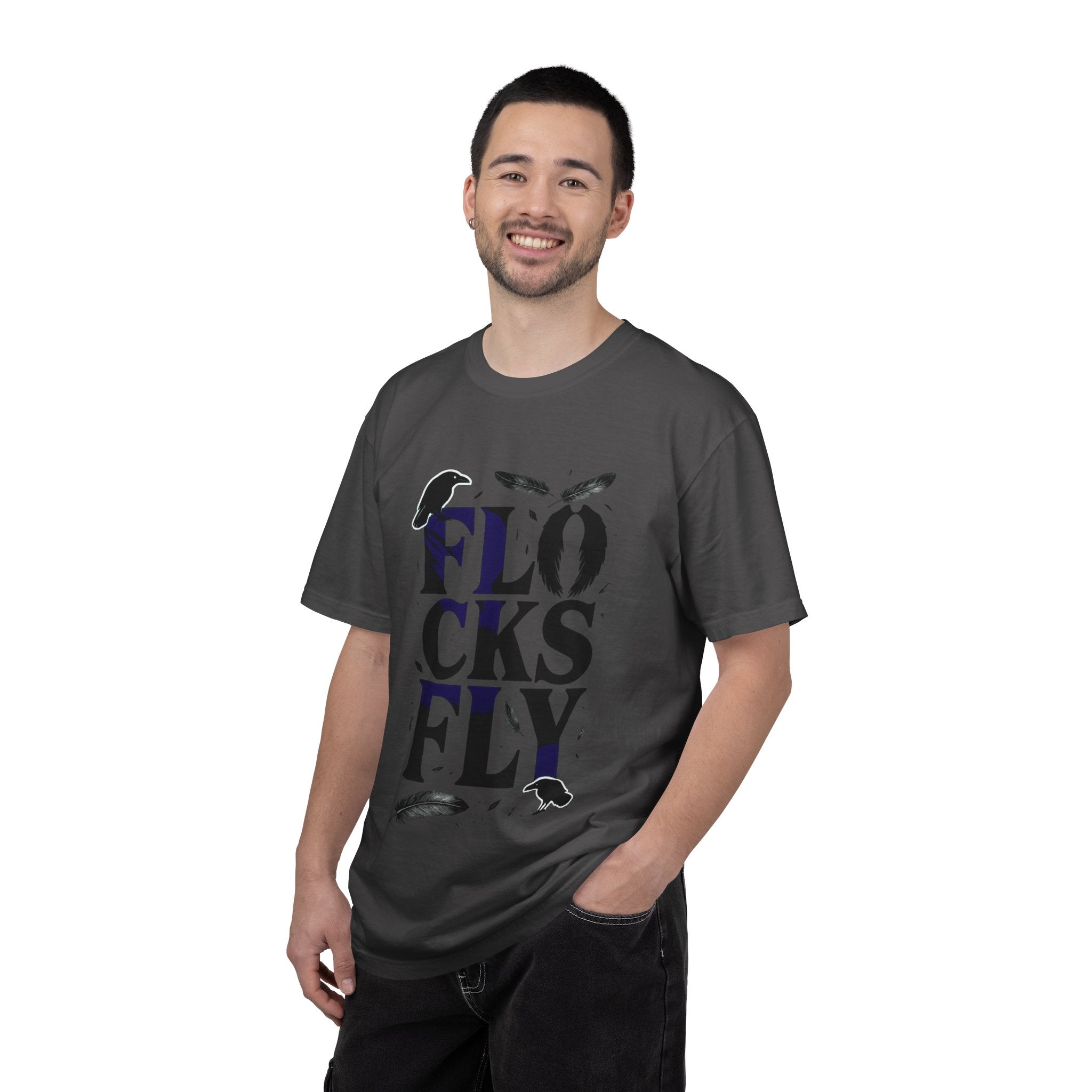 Baltimore Ravens Flock Tee — Streetwear Raven Graphic T-Shirt