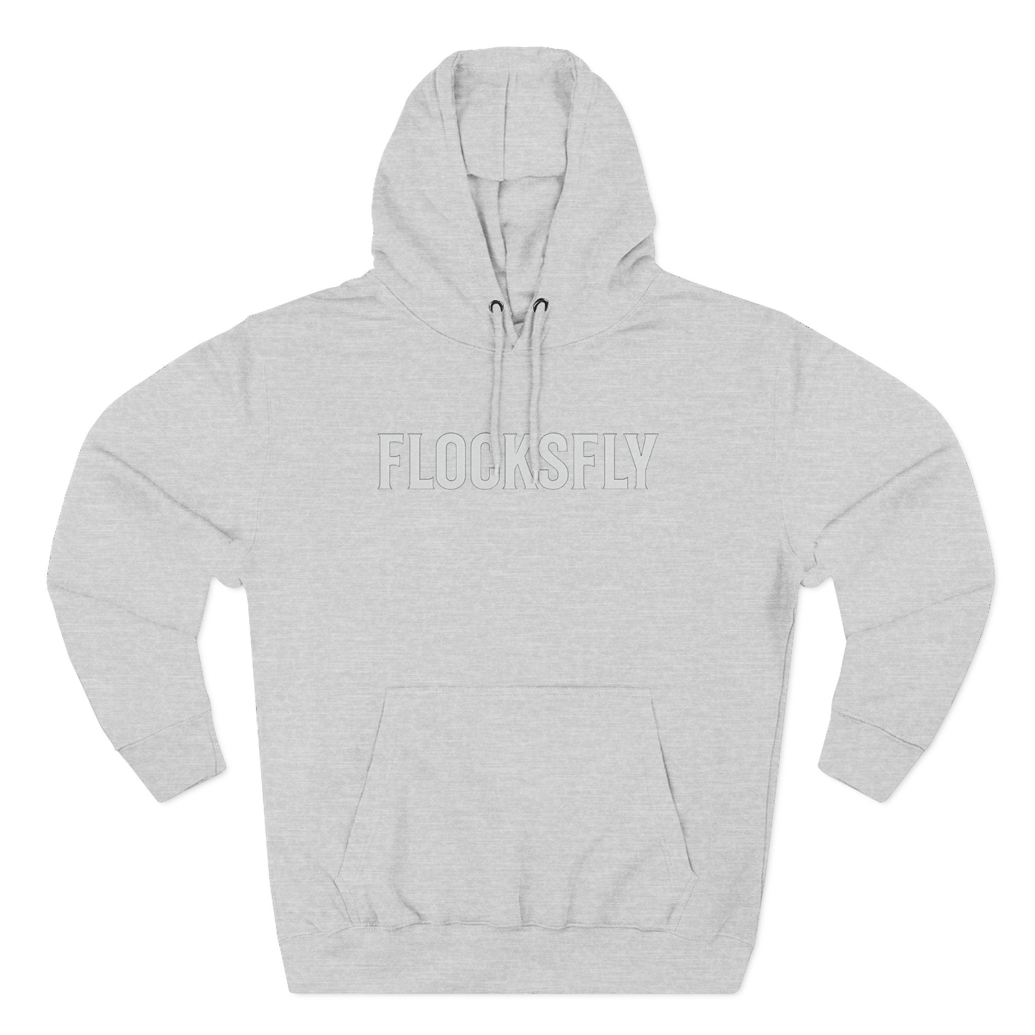 Fleece Hoodie – Minimal 'FLOCKSFLY' Logo Pullover