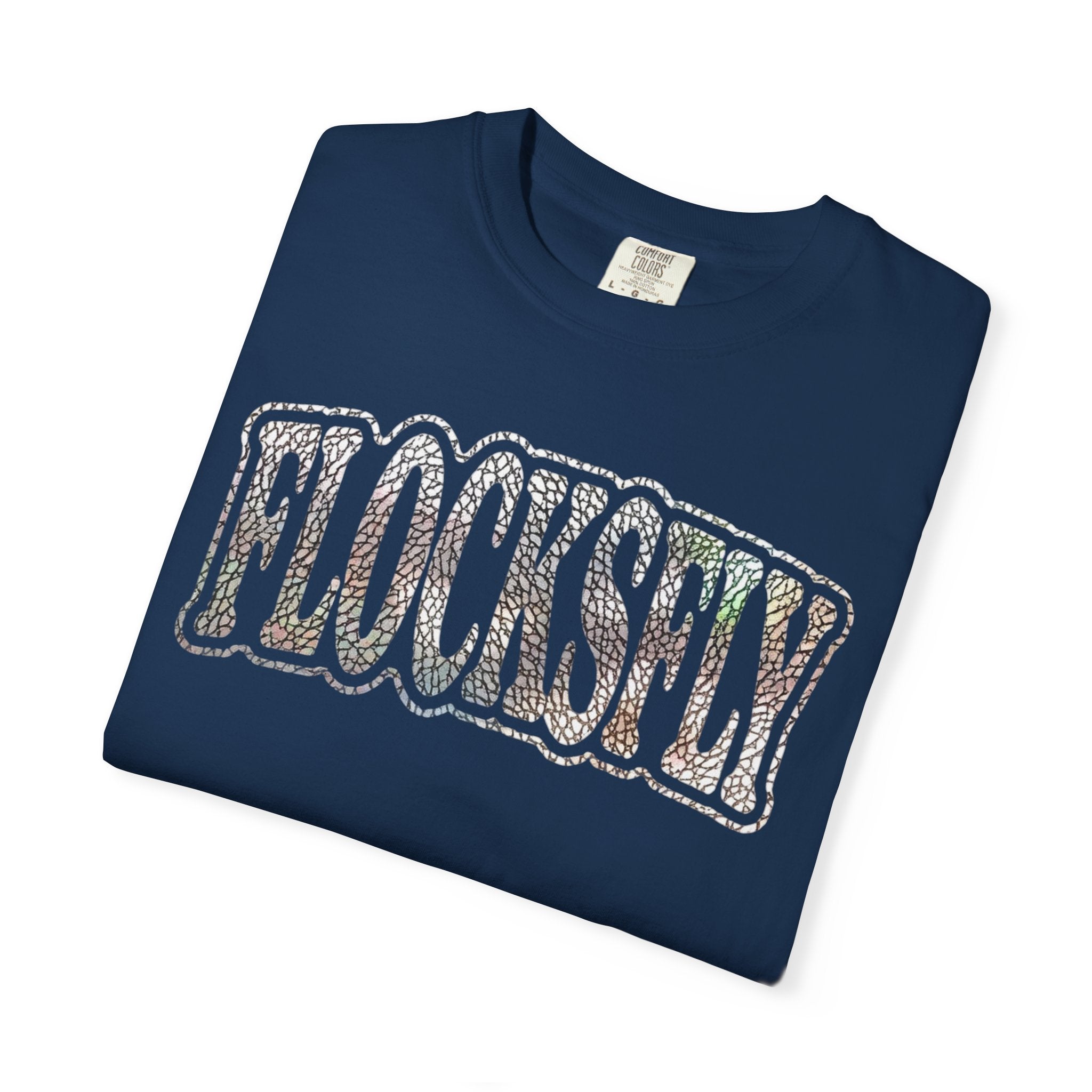 Flocksley Vintage Graphic T‑Shirt — Retro Glitter Text Tee