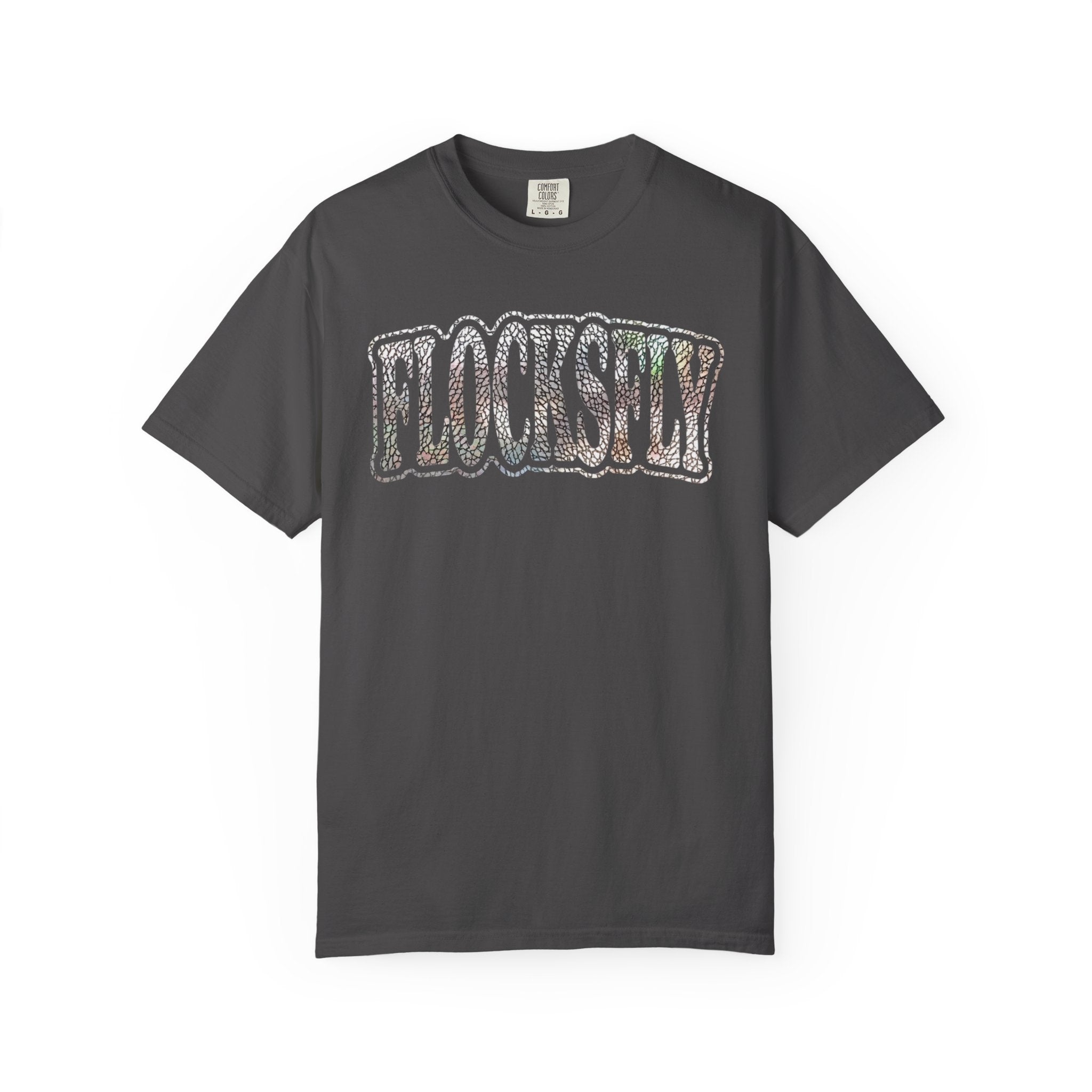 Flocksley Vintage Graphic T‑Shirt — Retro Glitter Text Tee