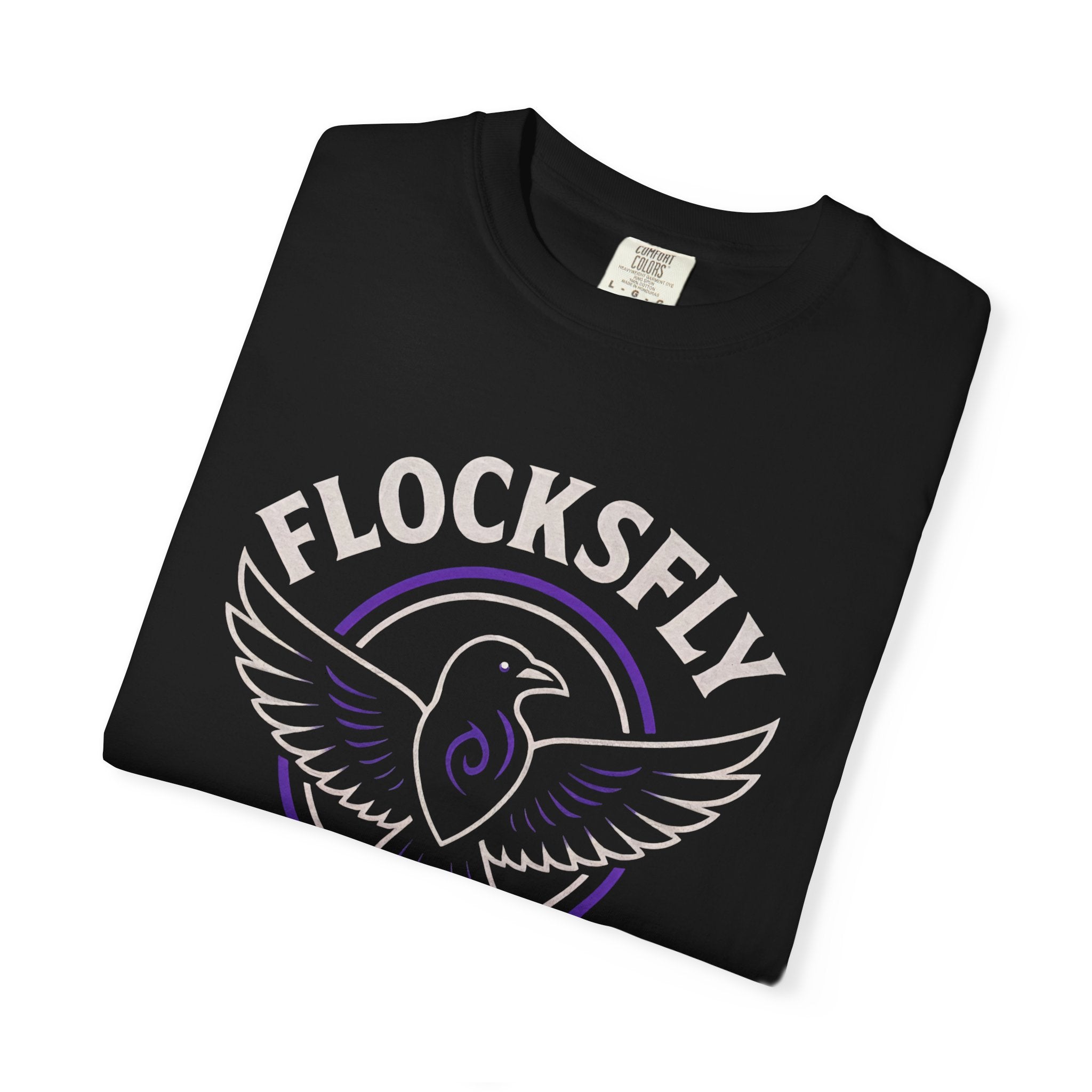 Baltimore Flocksfly Raven T-Shirt — Vintage Sports Logo Tee