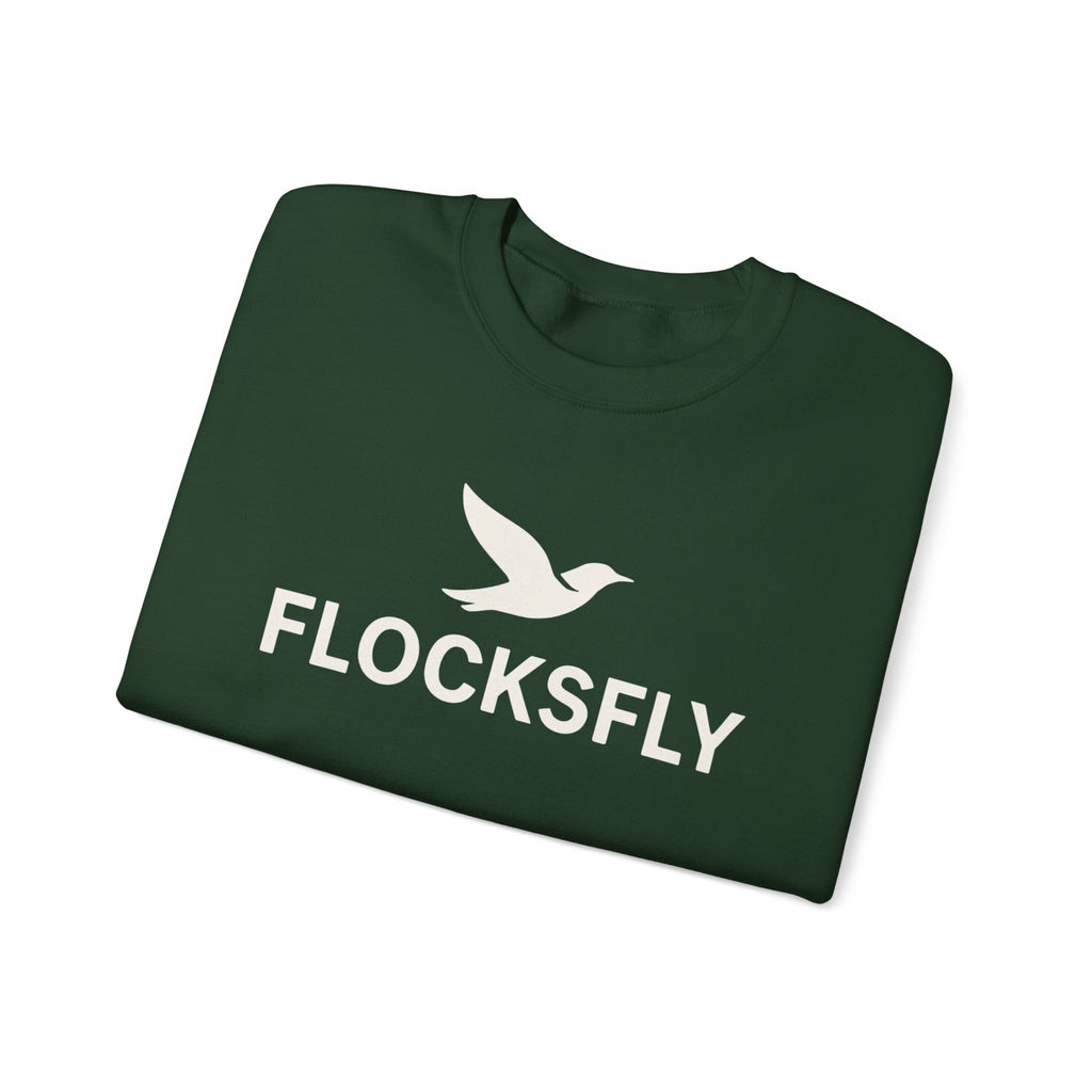 Flocksfly Logo Crewneck Sweatshirt — Bird Graphic Pullover