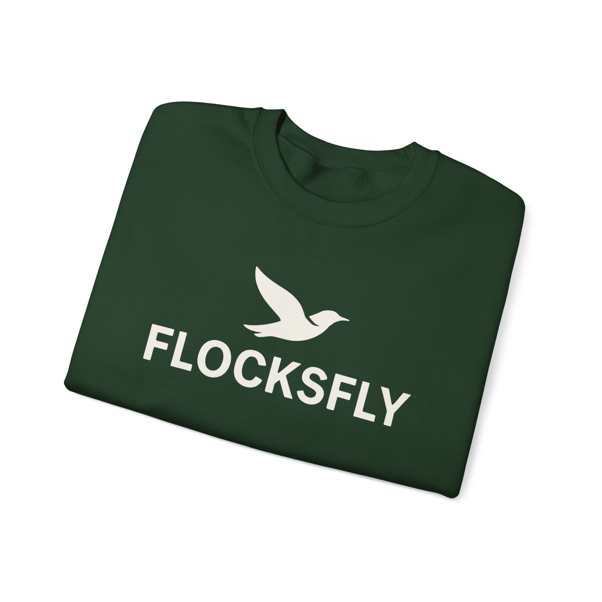 Flocksfly Logo Crewneck Sweatshirt — Bird Graphic Pullover