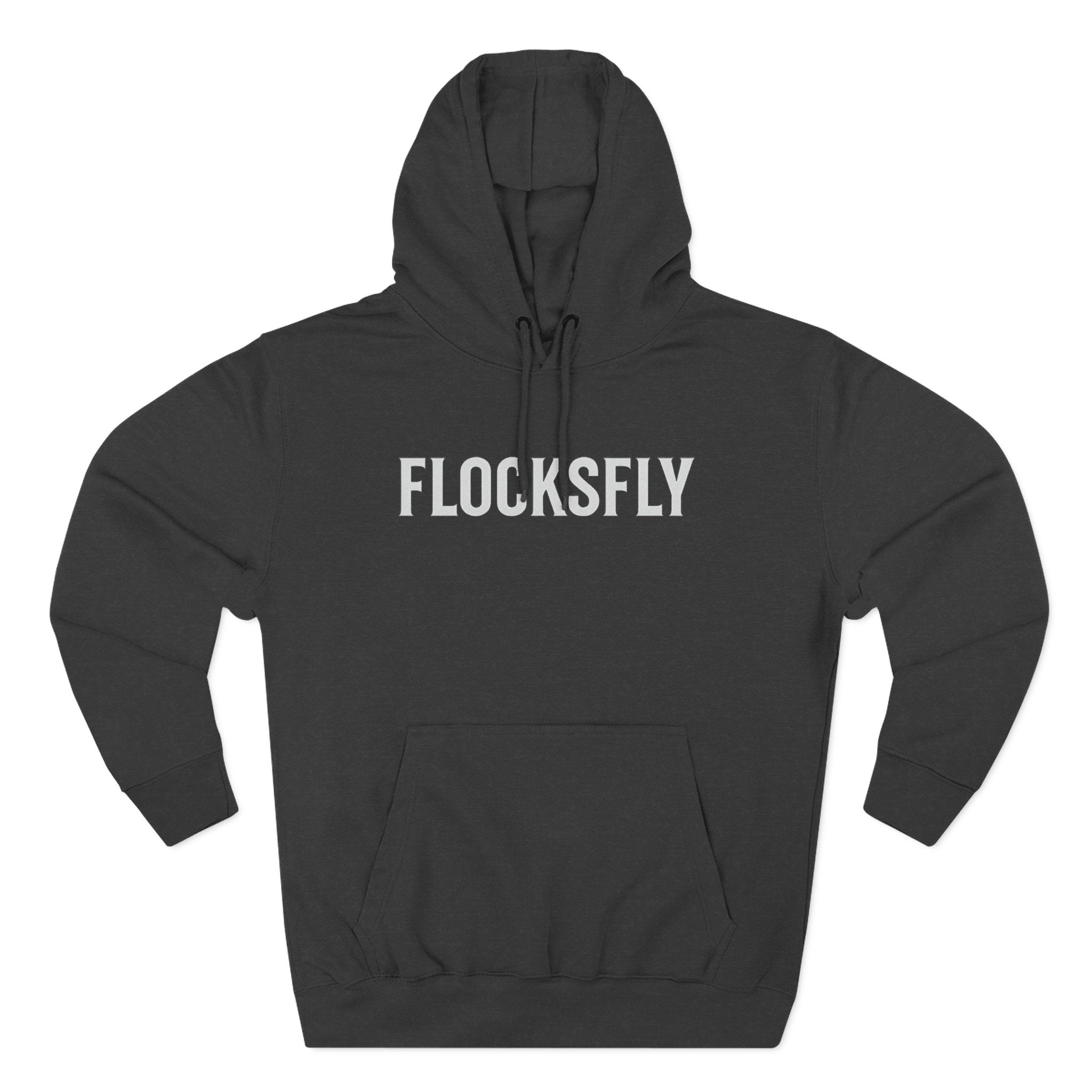 Fleece Hoodie – Minimal 'FLOCKSFLY' Logo Pullover