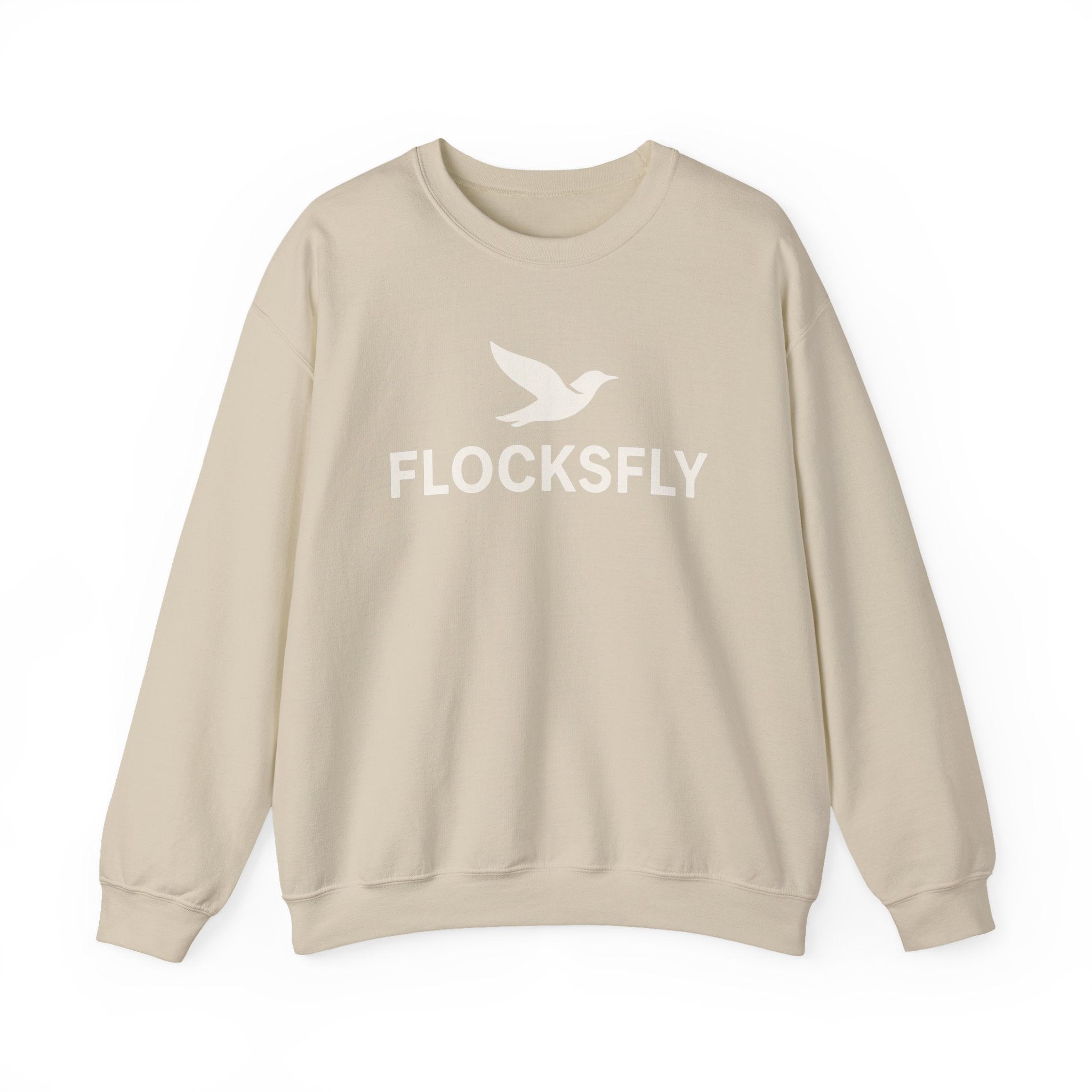 Flocksfly Logo Crewneck Sweatshirt — Bird Graphic Pullover