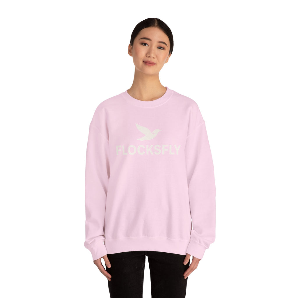 Flocksfly Logo Crewneck Sweatshirt — Bird Graphic Pullover