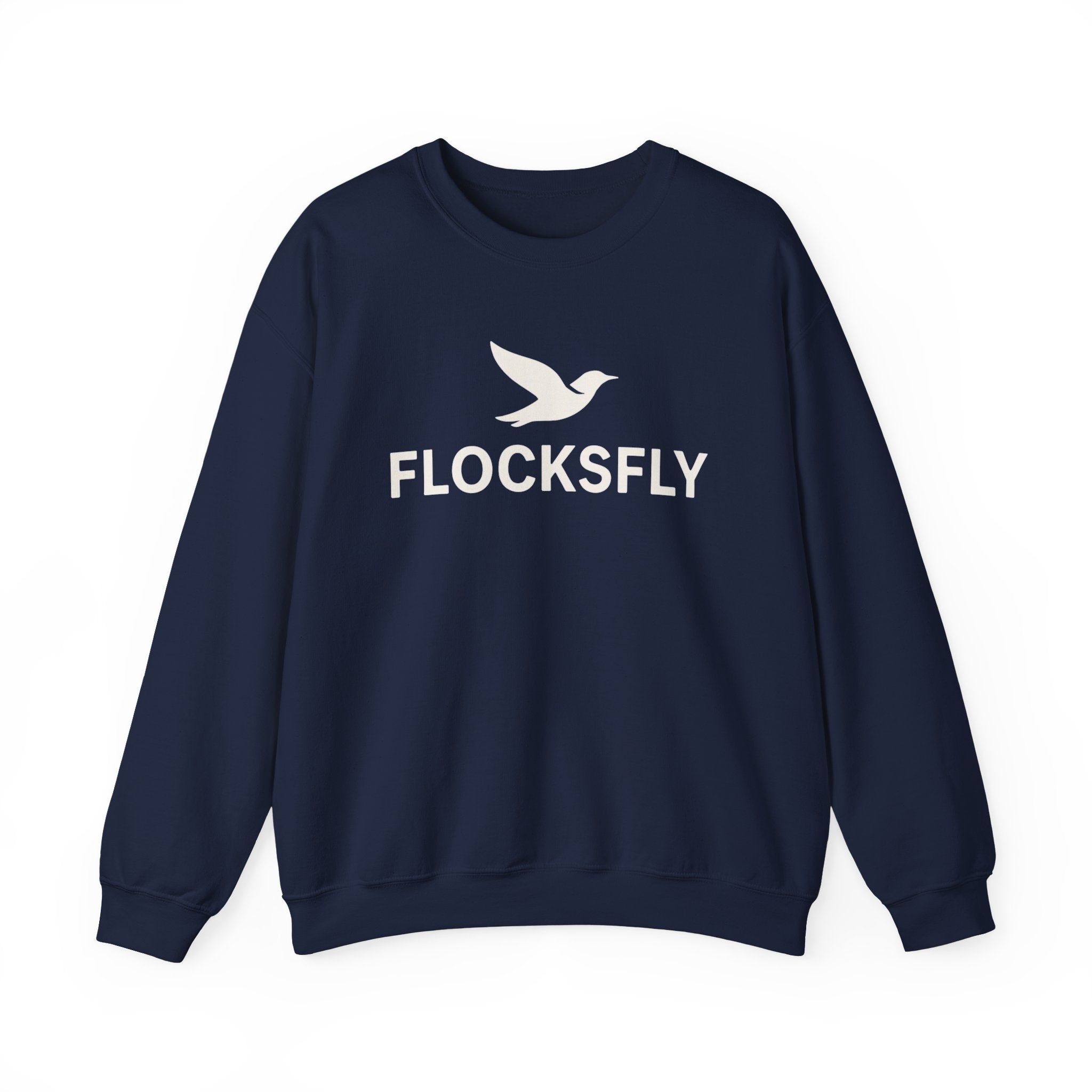 Flocksfly Logo Crewneck Sweatshirt — Bird Graphic Pullover