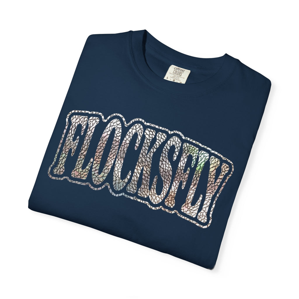 Flocksley Vintage Graphic T‑Shirt — Retro Glitter Text Tee