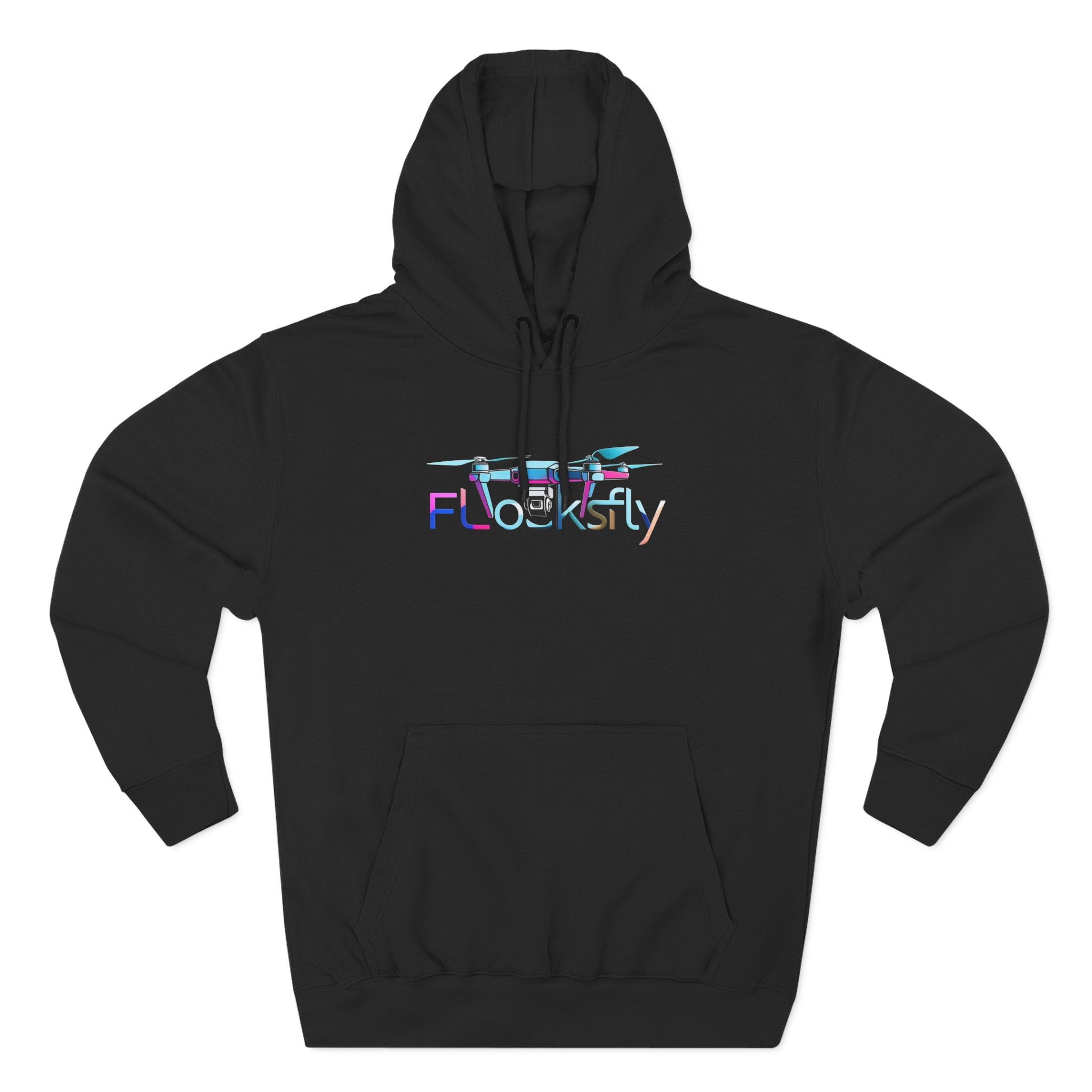 Three-Panel Fleece Hoodie