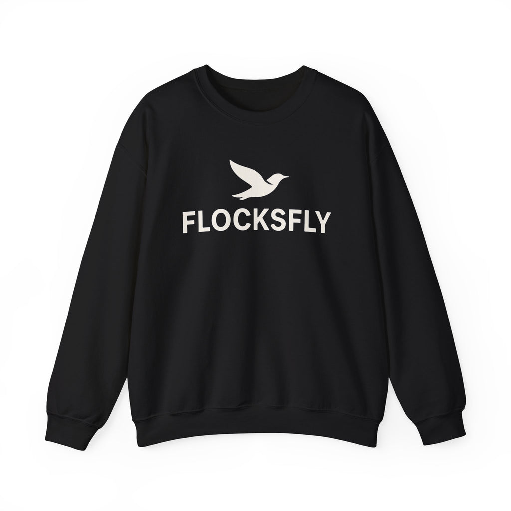Flocksfly Logo Crewneck Sweatshirt — Bird Graphic Pullover