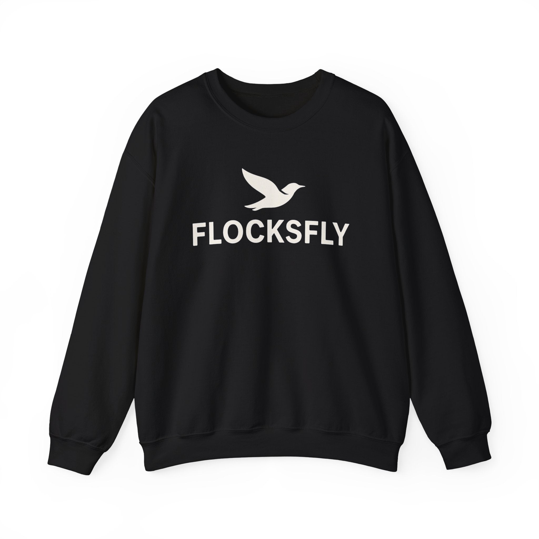 Flocksfly Logo Crewneck Sweatshirt — Bird Graphic Pullover