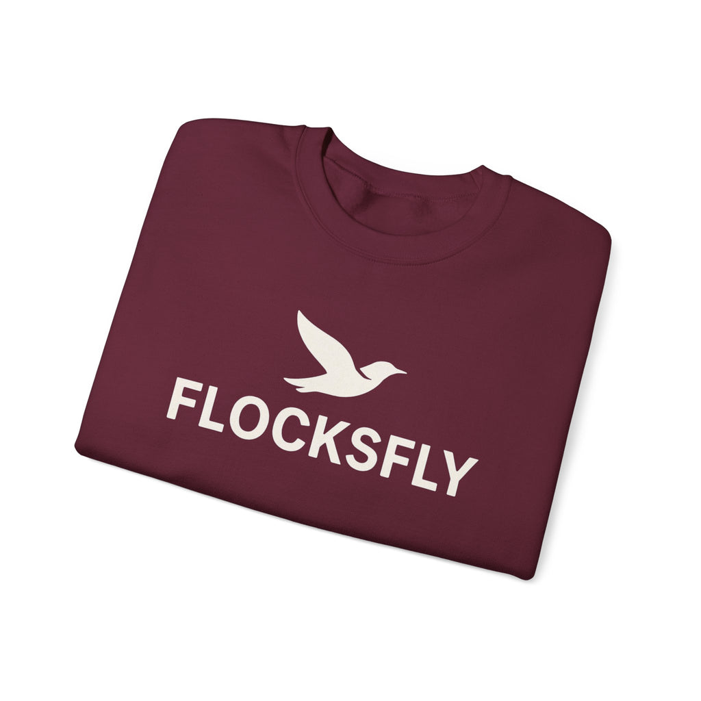 Flocksfly Logo Crewneck Sweatshirt — Bird Graphic Pullover