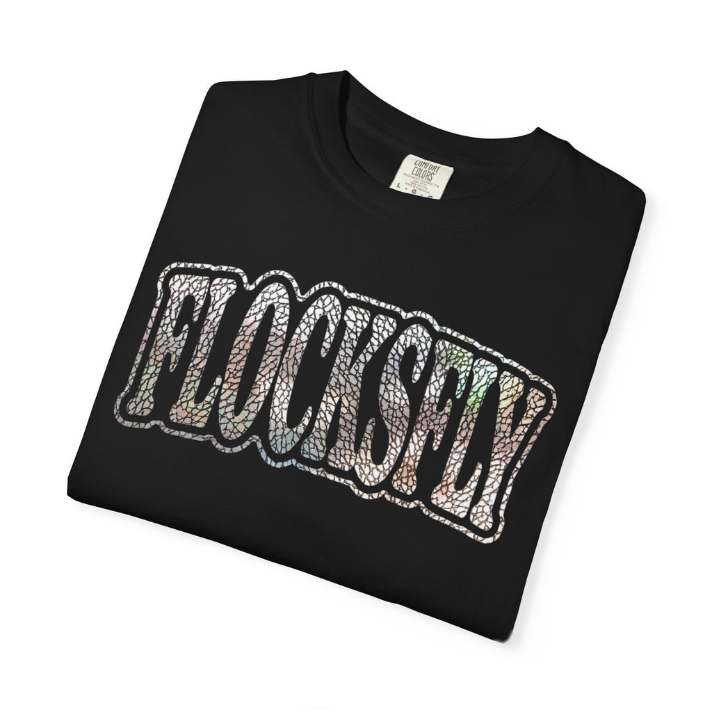 Flocksley Vintage Graphic T‑Shirt — Retro Glitter Text Tee