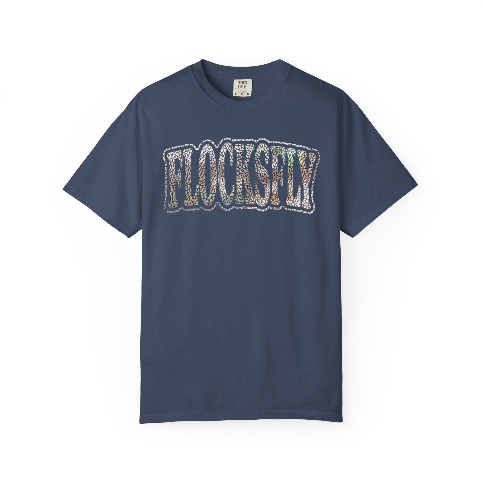 Flocksley Vintage Graphic T‑Shirt — Retro Glitter Text Tee