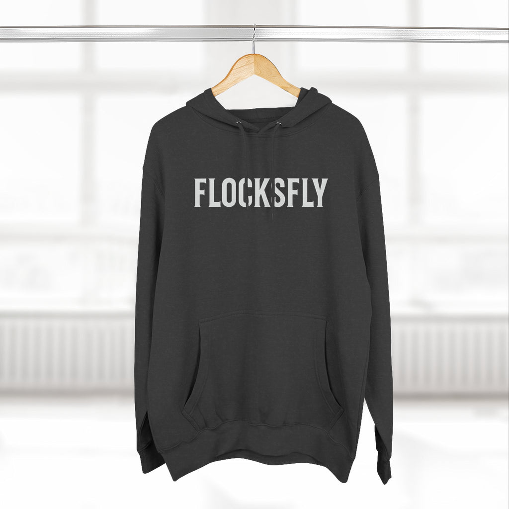 Fleece Hoodie – Minimal 'FLOCKSFLY' Logo Pullover