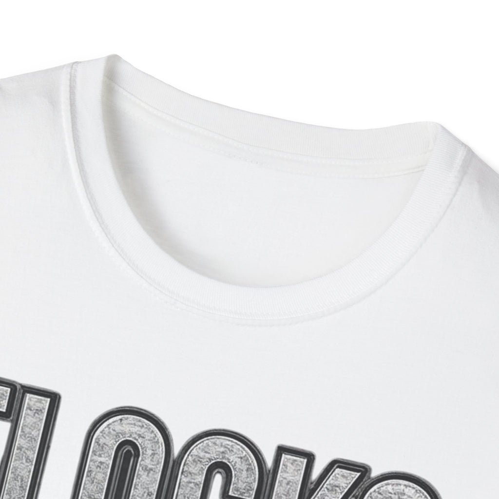 Flocks Fly T-Shirt — Bold Retro Typography Tee for Birders & Streetwear