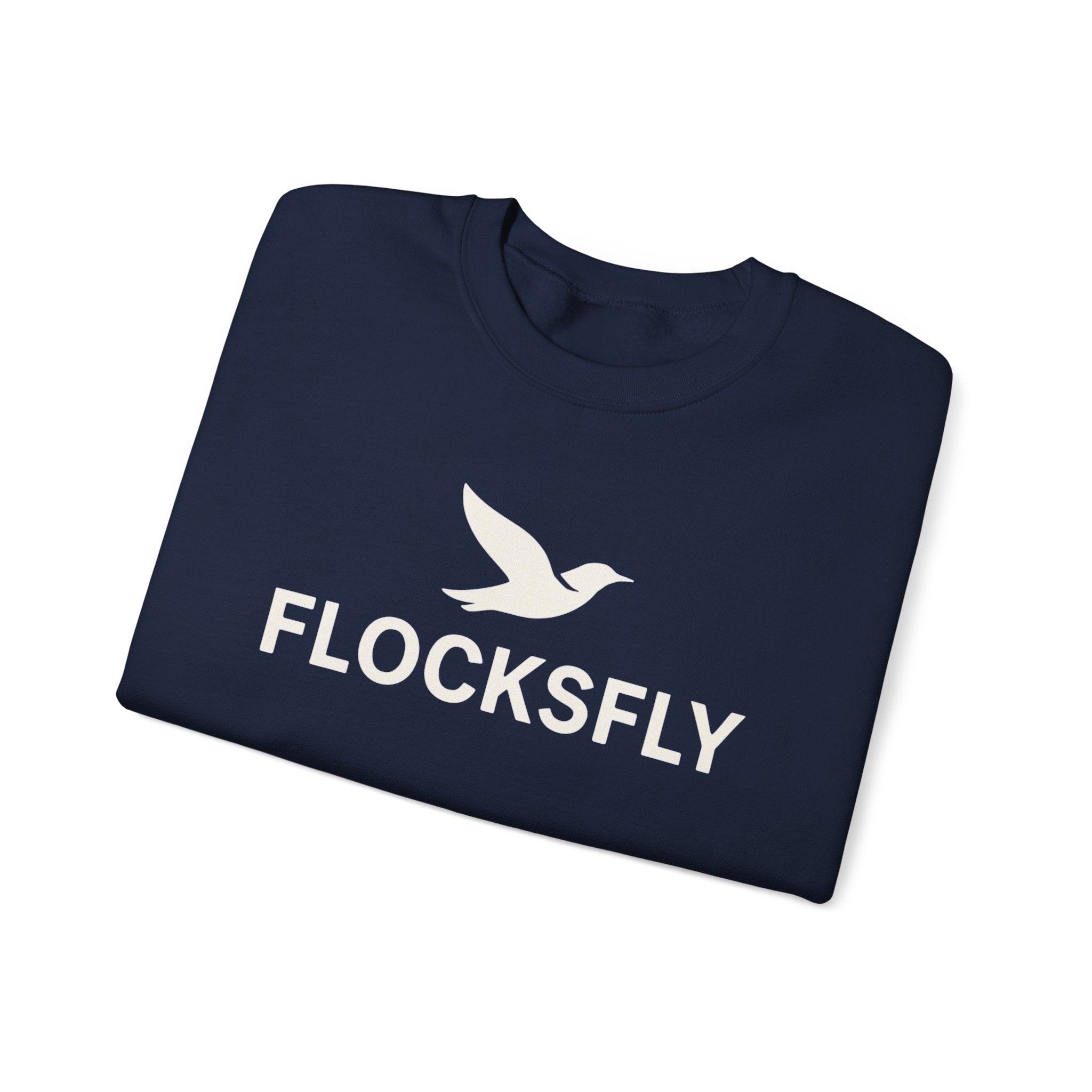 Flocksfly Logo Crewneck Sweatshirt — Bird Graphic Pullover