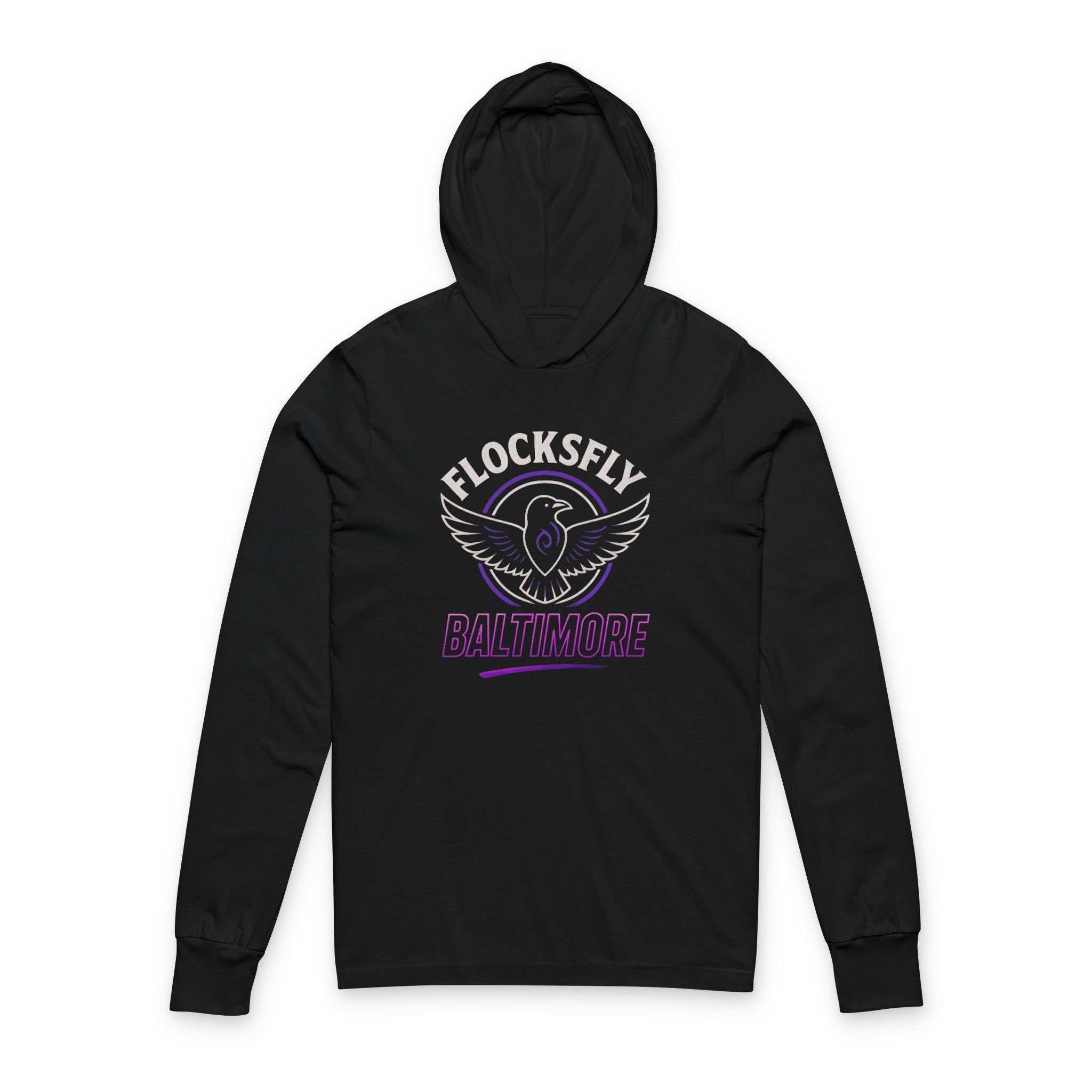 Baltimore FlocksFly Hooded Long Sleeve Tee