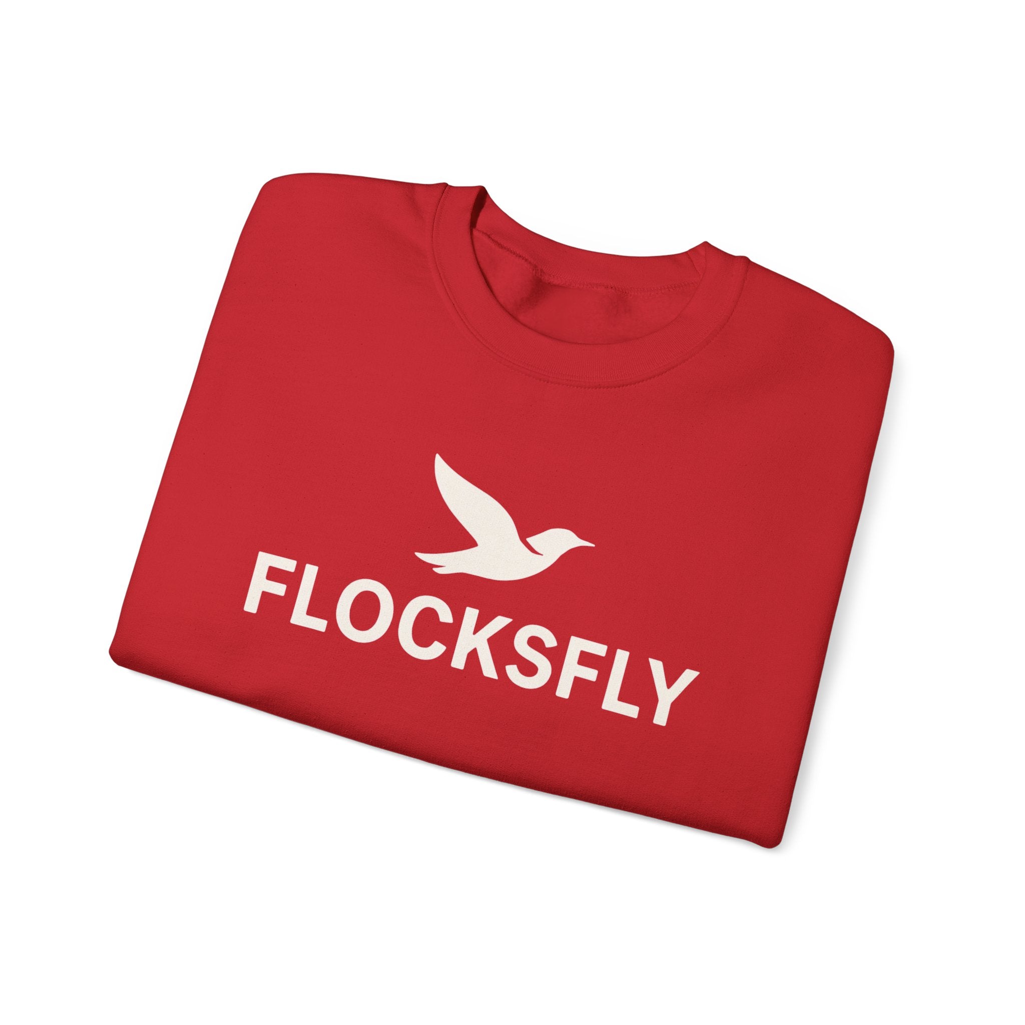 Flocksfly Logo Crewneck Sweatshirt — Bird Graphic Pullover