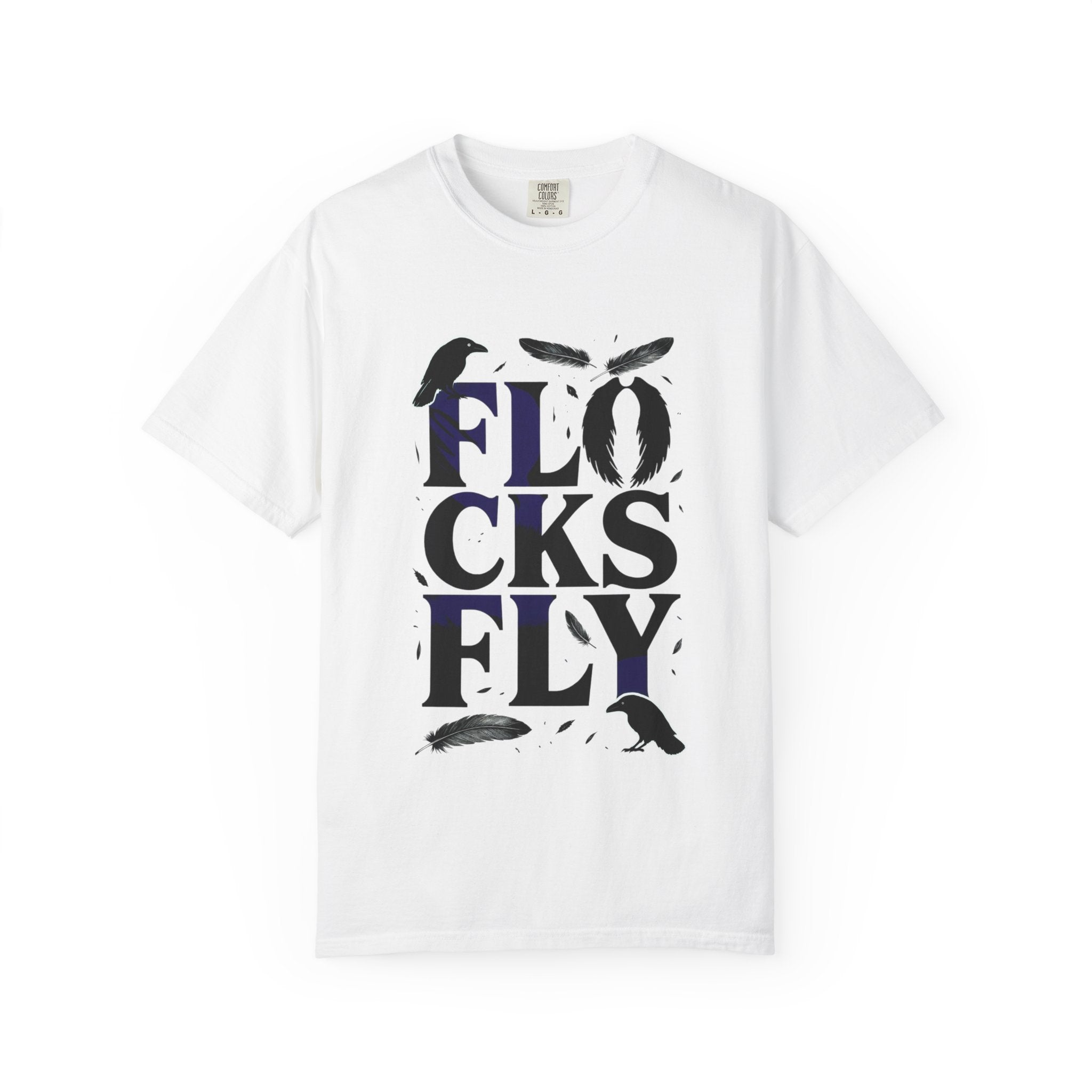 Baltimore Ravens Flock Tee — Streetwear Raven Graphic T-Shirt