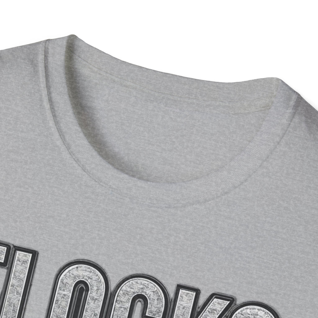 Flocks Fly T-Shirt — Bold Retro Typography Tee for Birders & Streetwear