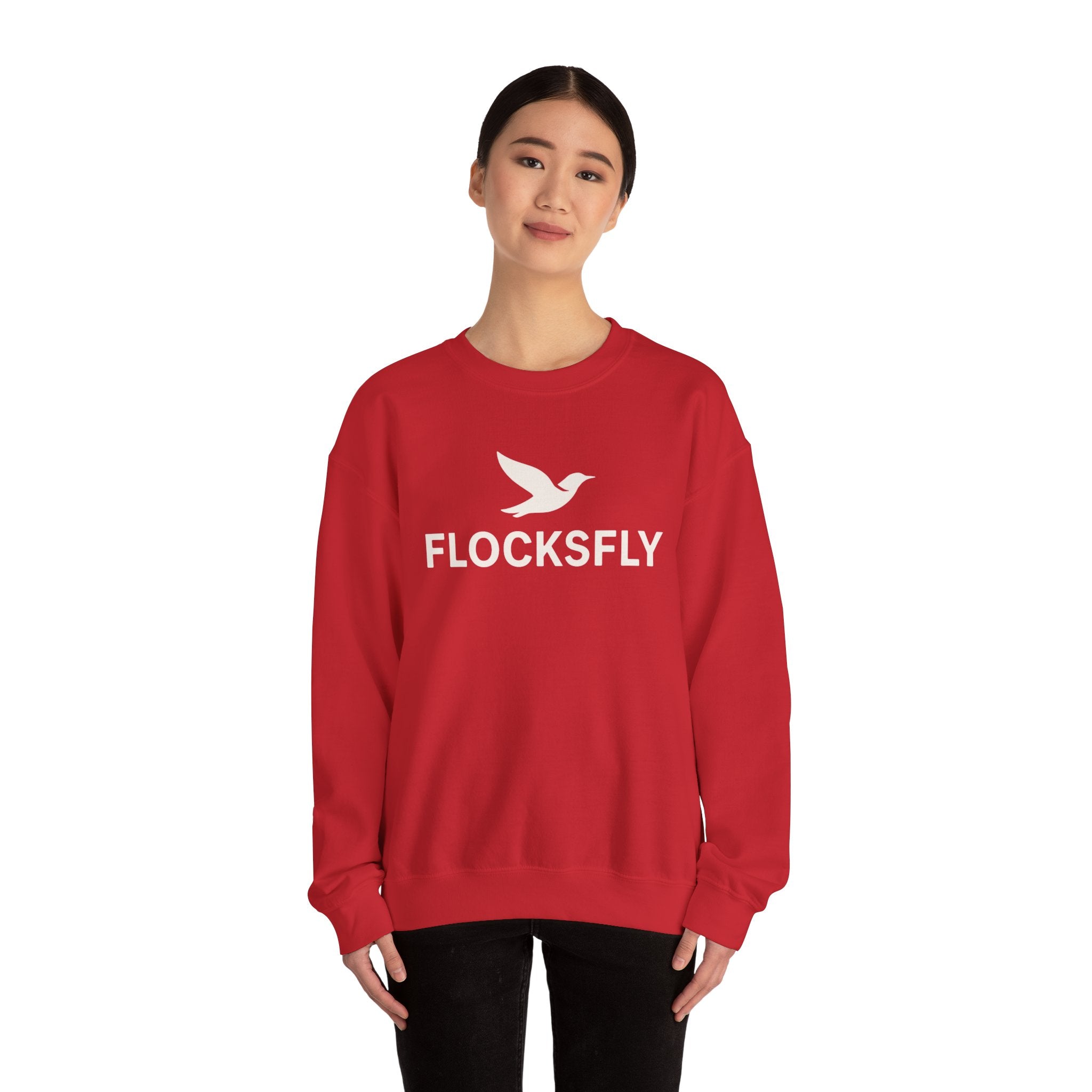 Flocksfly Logo Crewneck Sweatshirt — Bird Graphic Pullover