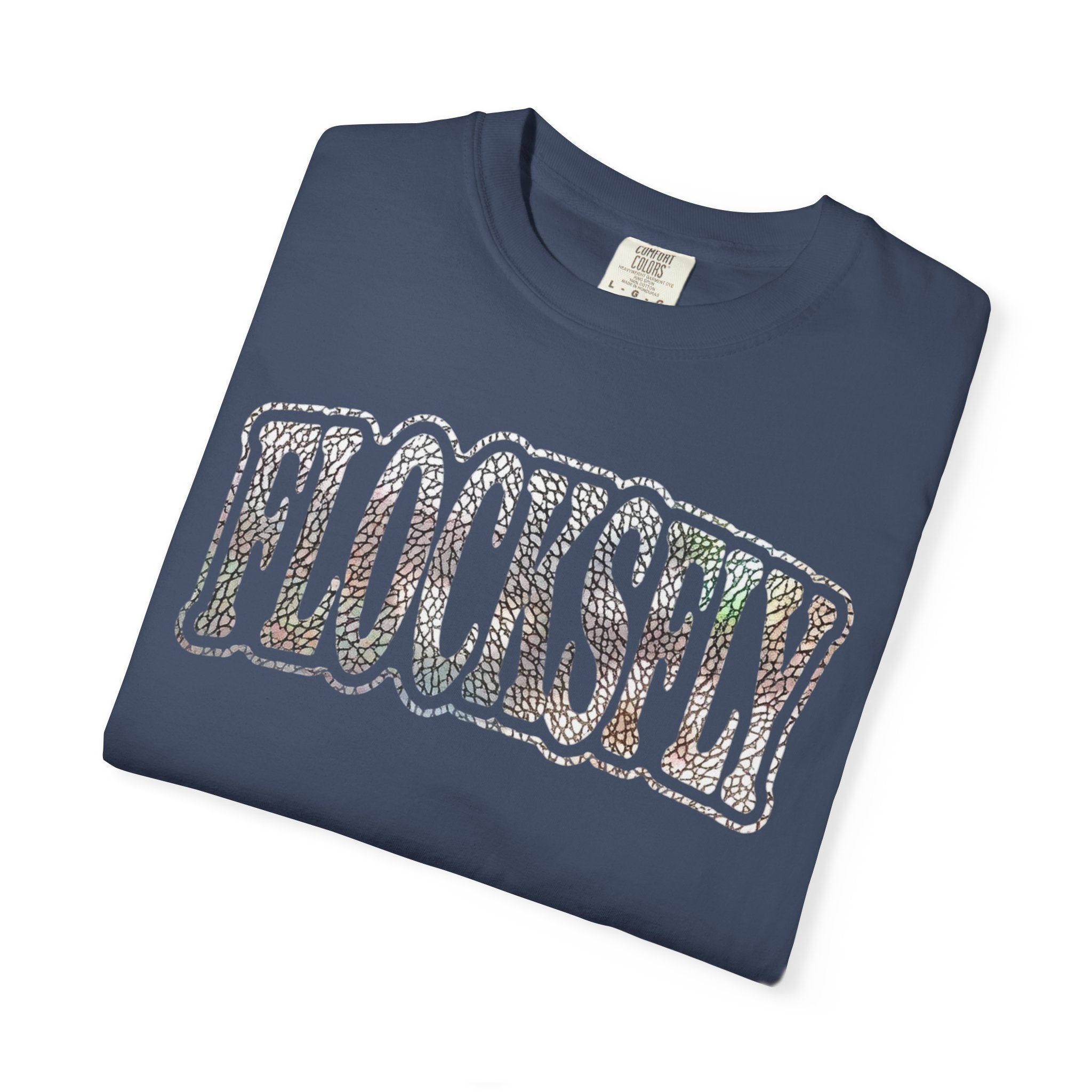 Flocksley Vintage Graphic T‑Shirt — Retro Glitter Text Tee