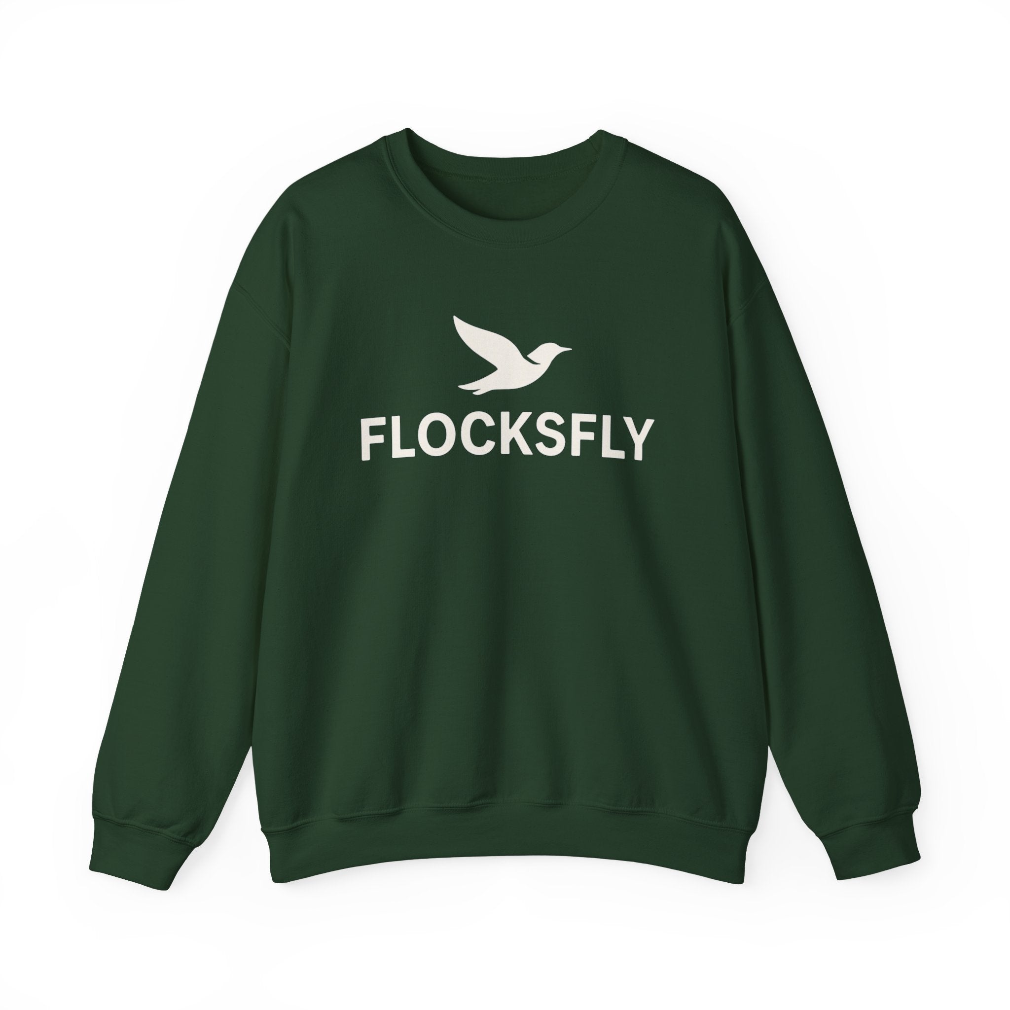 Flocksfly Logo Crewneck Sweatshirt — Bird Graphic Pullover