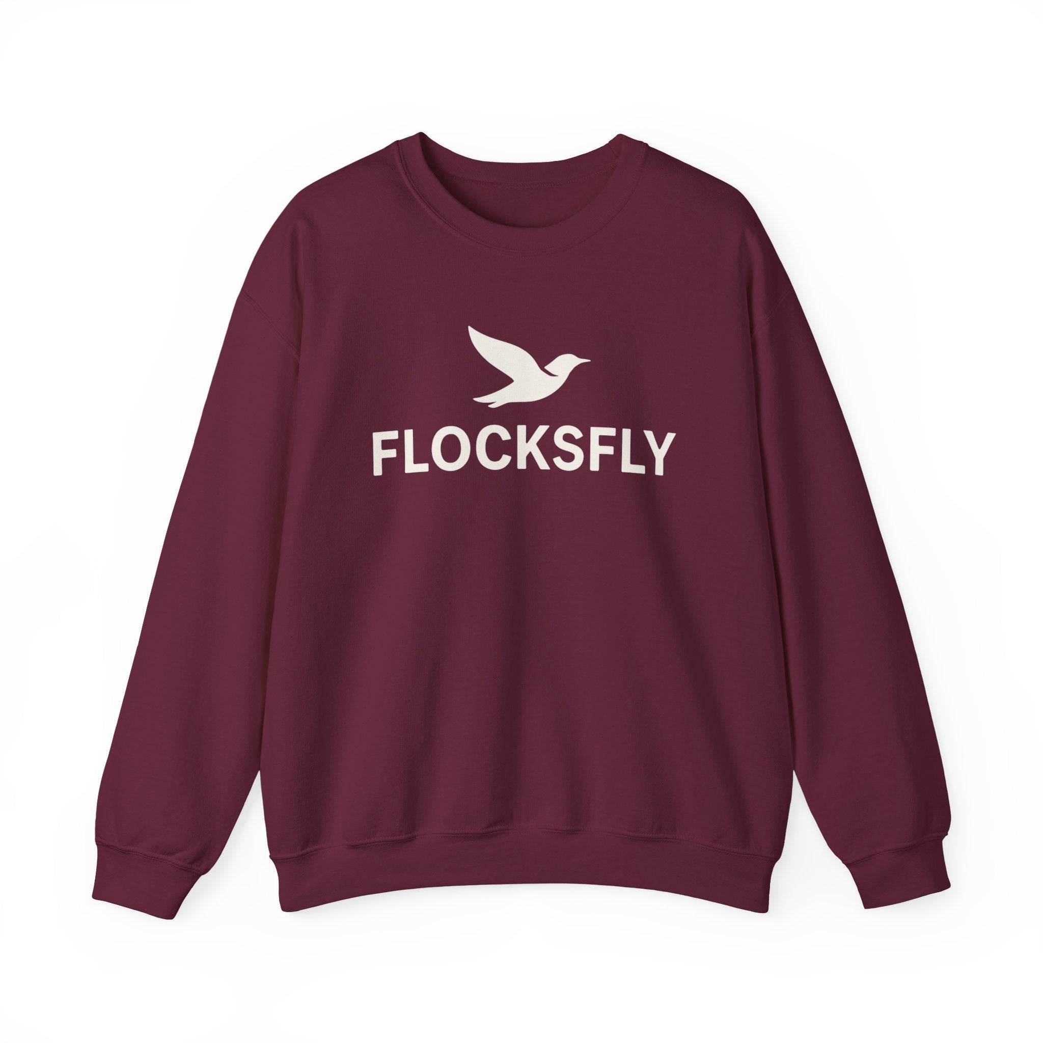 Flocksfly Logo Crewneck Sweatshirt — Bird Graphic Pullover