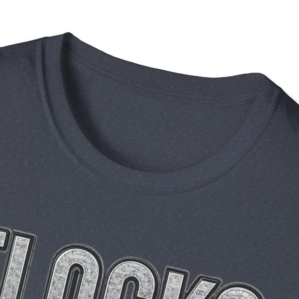 Flocks Fly T-Shirt — Bold Retro Typography Tee for Birders & Streetwear